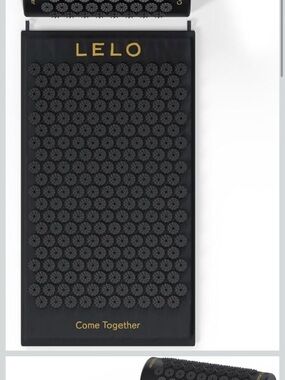 Black Acupressure Mat and Pillow Set for Relaxation
